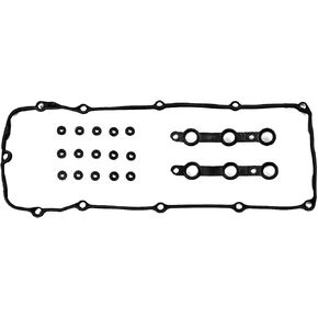 Donepart Valve Cover Gasket Compatible with Grommets for BMW M54 E46 E39 E83 E53 325i 330i 325Ci 323Ci 323i 325xi 328Ci 328i 330Ci 330xi 525i 528i 530i X5 Z3 2002-2006 Valve Cover Gasket Set