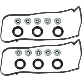 Valve Cover Gasket Set VS50773R 151081801 VS50559 Compatible with Honda Accord Odyssey Crosstour Pilot Accord Crosstour Ridgeline 3.5L Compatible with Acura MDX RDX RL TL TSX ZDX 3.5L 3.7L V6