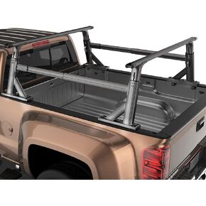 Universal Heavy Duty Truck Bed Rack - Adjustable Height Pick-Up Truck Ladder Rack - Ladder Rack Camper Rack Truck Bed Rack Fit for Dodge Ram/Ford F-150/F-250/F-350/Silverado/GMC Sierra/Tundra