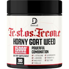 90 كبسولة من ديكاد - 8 في 1 تريبولوس تيريستريس عشبة العنزة إل-أرجينين جذر الماكا تونغكات علي جذر البنجر - دعم قوة العضلات لتمارين الطاقة in Kuwait