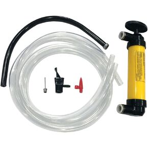 LUMAX LX-1345 Multi-Purpose Hand Transfer Pump. Also Works as an Air Pump for Inflation of Toys, Sporting Balls, Bike Tires and More. Fast Easy Transfer of Air or Fluid When Needed.