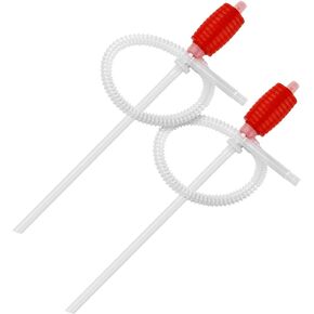 TERA PUMP (2PK) TRDP14 Gas Siphon Manual Hand Fuel Pump, Liquid Transfer Pump for Light Oils, Kerosene, or Water Based Chemicals