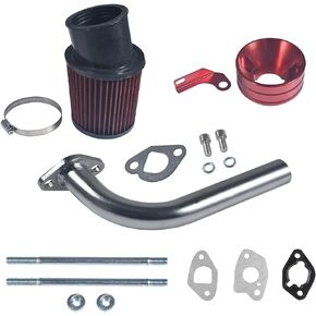 طقم فلتر الهواء والعادم الخلفي المركزي لـ Predator 212cc Go Kart GX160 GX200 عادم خلفي مركزي