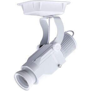 WAJECT 15W LED Logo Gobo Projector with Manual Zoom Light Including Free Custom Glass Gobo to Project Image Indoor for Company Store Wedding Event Advertising Restaurant (Black)
