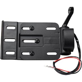 Motorcycle License Plate Holder,Side Mount License Plate License Plate Bracket with LED Light Compatible with Harley Sportster XL883 XL883L XL1200 XL1200X 2004-Later (Chrome)