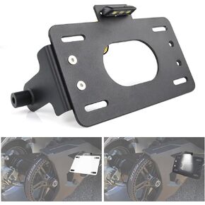 REARACE LED Swingarm License Plate Relocator Kit Compatible with Polaris Slingshot SL LE/Base 2015-2017, Slingshot SL 15-23/SLR 17-23/SLR LE 2018/R 20-23/R LE 2021/GT 2019/GT LE 18-20/S 18-23