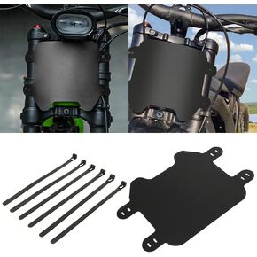 Front Number Plate, Motorcycle Plate Replacement Parts for Sur Ron Light Bee X/S Sur Ron Ultra Bee Segway X160 X260 Talaria, Premuin ABS W/Adjustable Mounting Straps Dirt Bike Plate