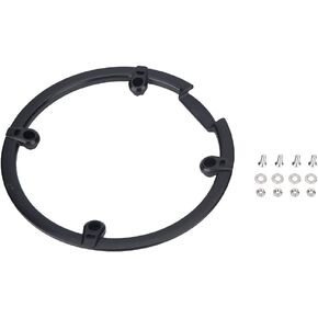 VGEBY Chain Guard Protector, Cycling Chainring Sprockets Cranksets Guard Protector Black Plastic Chain Wheel Crankset Cover for Mountain Bike