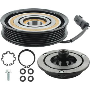 AUTOKAY AC Compressor Clutch Assembly Kit Pulley Coil Set Compatible with Dodge Dakota 6 CYL 3.7L 8 CYL 4.7L 2004-2007 10S17C 55056435AB