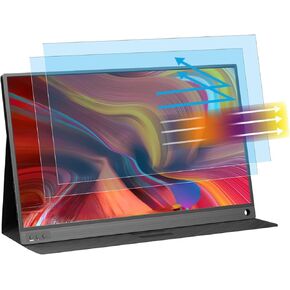 2 Pack 15.6 inch Portable Monitor Screen Protector for MNN/KYY/ARZOPA/InnoView/Lepow/ZSCMALLS/Newsoul/ASUS/QQH 15.6 inch Portable Monitor, Anti Blue Light Glare Matte Screen Protector Anti Fingerprint