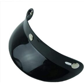 Motorcycle Helmet Peak Visor Shield for 3/4 Open Face Retro Motorcycle Helmets and Half Helmets Sun Shade Protection