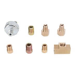 Hydraulic Brake Adapter, Hydraulic Brake Light Switch Kit in Line Universal ABS Metal for Car Modification