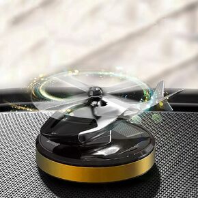 Helicopter Car Air Fresheners Rotating Solar Car Fresheners Airplane Car Perfume (3 Packs-Ocean)