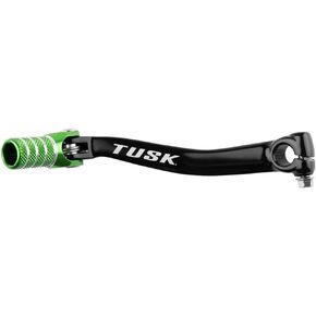 TUSK Folding Shift Lever Black/Green Tip for Kawasaki KX450F 2006-2015