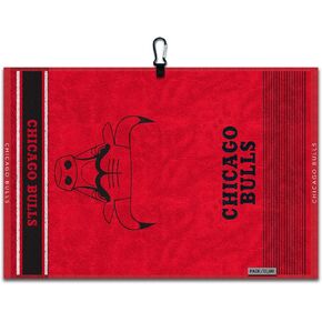 Team Effort Chicago Bulls Face/Club Jacquard Golf Towel 16" x 24"