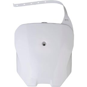 Motorcycle Front Number Plate - Plastic Bike Front Body Armor Fits for CRF70, CRF80, CRF100 - Motocross Parts Attachments for Dirt Fender (White, Size: 30x22cm)