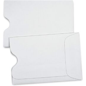 500 Guardian Blank Card Sleeves – Use as Credit Card Sleeves or Hotel Key Card Envelopes – Writeable & Printable Gift Card Holder Sleeves