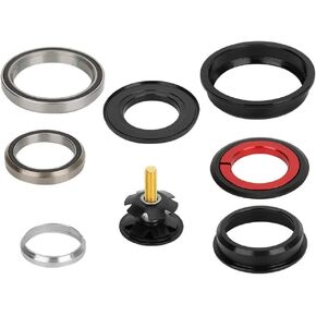 Lower Headset Bearing,Aluminium Alloy Tapered Fork Straight Tube 44/55mm Bike Bearing Headset ycle Cycling Accessory Tapered MTB Headset Lower Headset Bearing Mountain Bike gt Fork Bearing Set 50mm