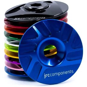 JRC Components Headset Stem Top Cap | Lightweight Aerospace Grade 6061-T6 Aluminium Topcap & Bolt | Compatible with All Road & Mountain 1-1/8" Steerer