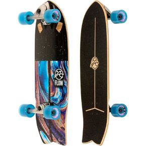 FLOW Surf Skates Cruiser Skateboard with Carving Truck