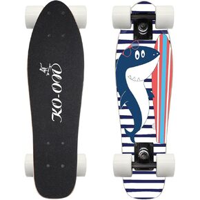 Skateboard Complete Skateboards 22 Inch Mini Cruiser Skateboards for Beginners Kids Boys and Girls