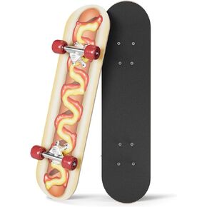 24 inch Rude Boyz Mini Cruiser Skateboard - Aluminium Trucks - Kids Skateboard Ages 5-8 Beginner - Skateboards for Kids