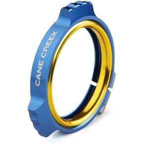 Cane Creek eeWings Crank Preloader Adjuster, CNC Aluminum, SRAM, Race Face, 30mm Spindle, Thread Ring and Adjuster - Blue