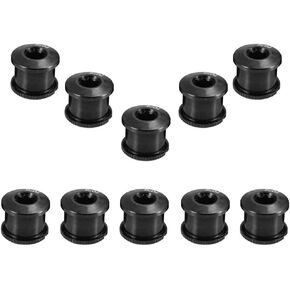 10pcs Double Chainring Bolts M8 Chain Ring Bolts for Road Bike, Mountain Bike, BMX, MTB Crankset