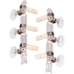 Classical Guitar Machine Heads,3+3 Acrylic Guitar String Tuning Peg Tuners Machine Heads Set Classical Guitar Replacement Accessories Wooden guitar accessories