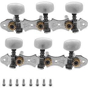 Classical Guitar String Tuning Peg Tuners Machine Heads Tuning Keys Pegs 3L3R 1:14 Compatible with Classical Guitar