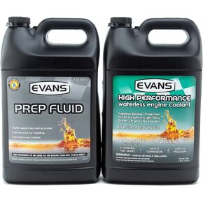 EVANS Coolant EC53001-EC42001 High Performance Waterless Coolant and Prep Fluid Combo Pack, 2 Gallon