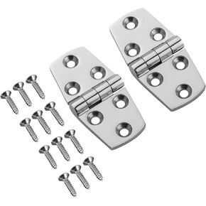 Marine Hinges 3" x 1.5" Stainless Steel Heavy Duty Hinges,Boat Trapezoidal Butt Door Cupboard Hinge,Cabinet Hatch Hardware,Pack of 2