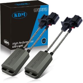 H13 9008 LED Light Decoder Canbus,Anti Flickering Error Free Load Resistor, LED Warning Canceller Resistor Adapter,2Pack