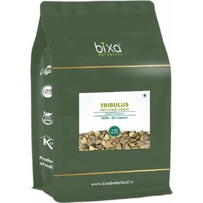bixa BOTANICAL Gokhru/Tribulus (Tribulus Terresteris) Dry Extract - 40% Saponins by Gravimetry | Pack of 1 | Supports Genito-Urinary Health & Muscle Build