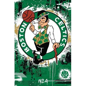 Trends International NBA Boston Celtics - Maximalist Logo 23 Wall Poster in Saudi Arabia