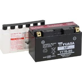 Yuasa YUAM62T7B YT7B-BS Maintenance Free AGM Battery with Acid pack