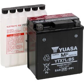 Yuasa YUAM327BS YTX7L-BS Maintenance Free AGM Battery with Acid pack