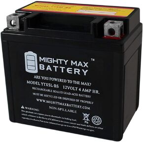 Mighty Max Battery YTX5L-BS Battery for Polaris 90 Predator, Sportsman, Outlaw 03-14 Brand Product