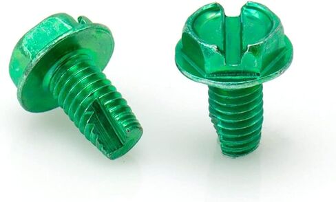 مجموعة 100 قطعة من THE CIMPLE CO - 1/2 بوصة (13 مم) براغي أرضية ذاتية اللصق - 10-32 براغي أرضية - براغي أرضية كهربائية - برغي أرضي برأس سداسي - برغي أرضي من الفولاذ المقاوم للصدأ - أخضر، 100 قطعة in Kuwait