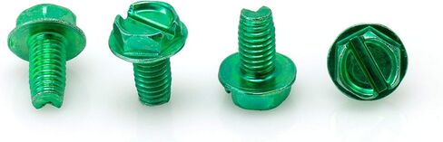 مجموعة 100 قطعة من THE CIMPLE CO - 1/2 بوصة (13 مم) براغي أرضية ذاتية اللصق - 10-32 براغي أرضية - براغي أرضية كهربائية - برغي أرضي برأس سداسي - برغي أرضي من الفولاذ المقاوم للصدأ - أخضر، 100 قطعة in Kuwait