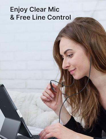 JSAUX 2 حزمة محول صوت USB C إلى 3.5 مم بزاوية قائمة، محول مقبس سماعة رأس من النوع C إلى Aux مع دونجل DAC HiFi 24 بت متوافق مع Samsung Galaxy S23 Ultra، Pixel 7، iPad Pro، MacBook، iPhone 15 in Kuwait