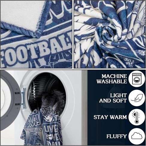 Dallas Flannel Blanket 60x50 Inch, Football Team Blanket Gifts for Men Women Youth Fans, Football Blanket Splicing Travel Throw Blanket in Saudi Arabia