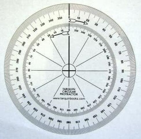 Tarquin Circular Protractors - Pack of 10 Flexible 90mm 360 Degrees. in Saudi Arabia