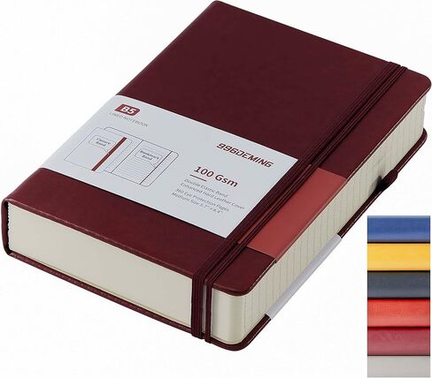 996DEMING Lined Journal Notebook - 360 Pages Journals for Writing A5 College Ruled Notebook,100gsm Lined Paper,Leather Hardcover Journal for Men and Women,Office Notebook for Work,5.75'' X 8.38'' in Saudi Arabia