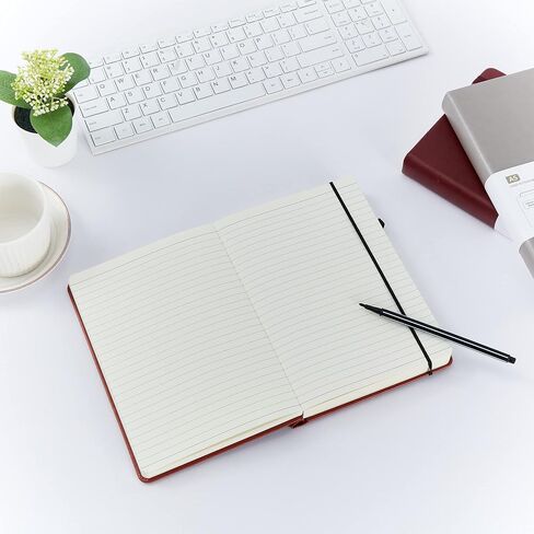 996DEMING Lined Journal Notebook - 360 Pages Journals for Writing A5 College Ruled Notebook,100gsm Lined Paper,Leather Hardcover Journal for Men and Women,Office Notebook for Work,5.75'' X 8.38'' in Saudi Arabia
