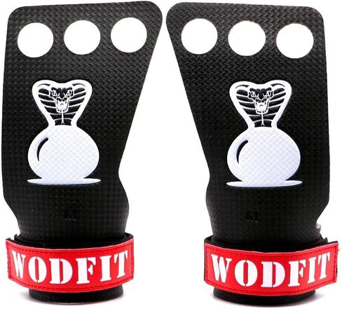 3 Hole Carbon Gym Hand Grips for Weightlifting, Pull Ups, Gymnastics, Wods with Wrist Straps, Crossfit Grips for Men and Women, Comfort and Support, Protection from Rips and Blisters in Saudi Arabia