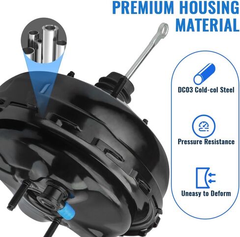 Vacuum Power Brake Booster 54-71085 without Master Cylinder Compatible With 1999-2000 For Cadillac Escalade,97-99 for Chevrolet/GMC C1500 K1500,for 97-00 for Chevrolet/GMC C2500 K2500 in Saudi Arabia
