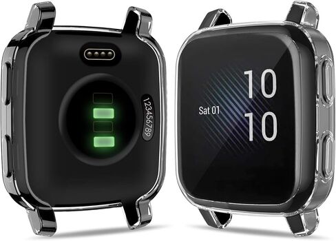 EZCO 3-Pack Screen Protector Case Compatible with Garmin Venu Sq 2/Sq 2 Music/Venu Sq/Venu Sq Music, Full Coverage Soft TPU Case Protective Screen Cover Bumper Frame for Garmin Venu Sq GPS Smartwatch in Kuwait