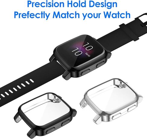 EZCO 3-Pack Screen Protector Case Compatible with Garmin Venu Sq 2/Sq 2 Music/Venu Sq/Venu Sq Music, Full Coverage Soft TPU Case Protective Screen Cover Bumper Frame for Garmin Venu Sq GPS Smartwatch in Kuwait