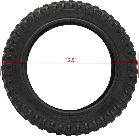 إطار وأنبوب داخلي مقاس 12.5 × 2.75 (12 بوصة 1/2 × 2.75 12 1/2 × 2 3/4)، متوافق مع ماكينة الحلاقة MX350 MX400 Dirt Rocket X-Treme X-560 سكوتر عالي التحمل Tao Tao 47cc 49cc Kids Mini Pocket الدراجة الترابية in Kuwait